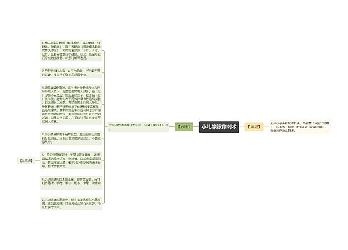 小儿静脉穿刺术