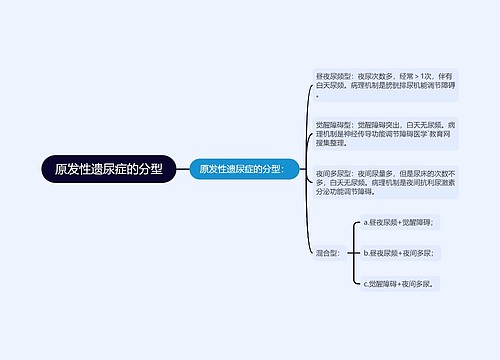 原发性遗尿症的分型