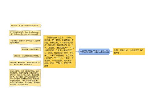 朱蕉的用法用量|功能主治