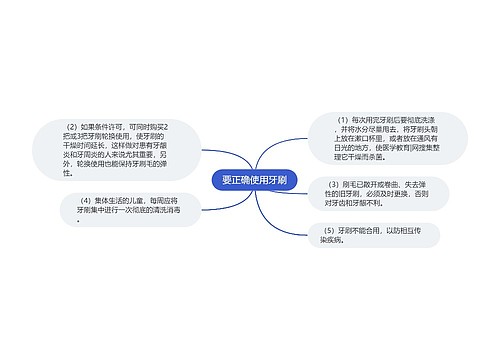 要正确使用牙刷