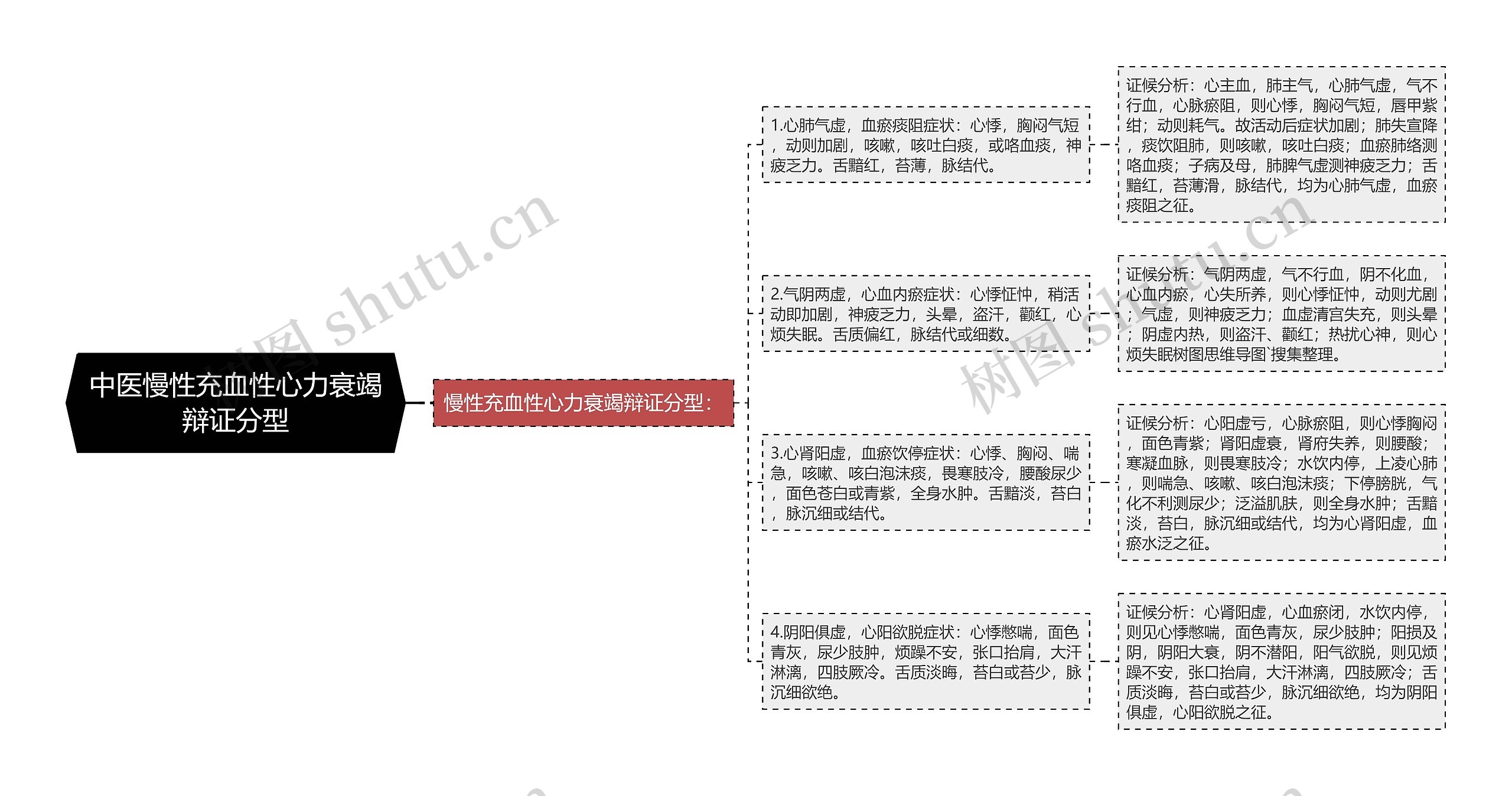 中医慢性充血性心力衰竭辩证分型