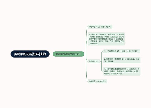 黄鹌菜的功能|性味|主治