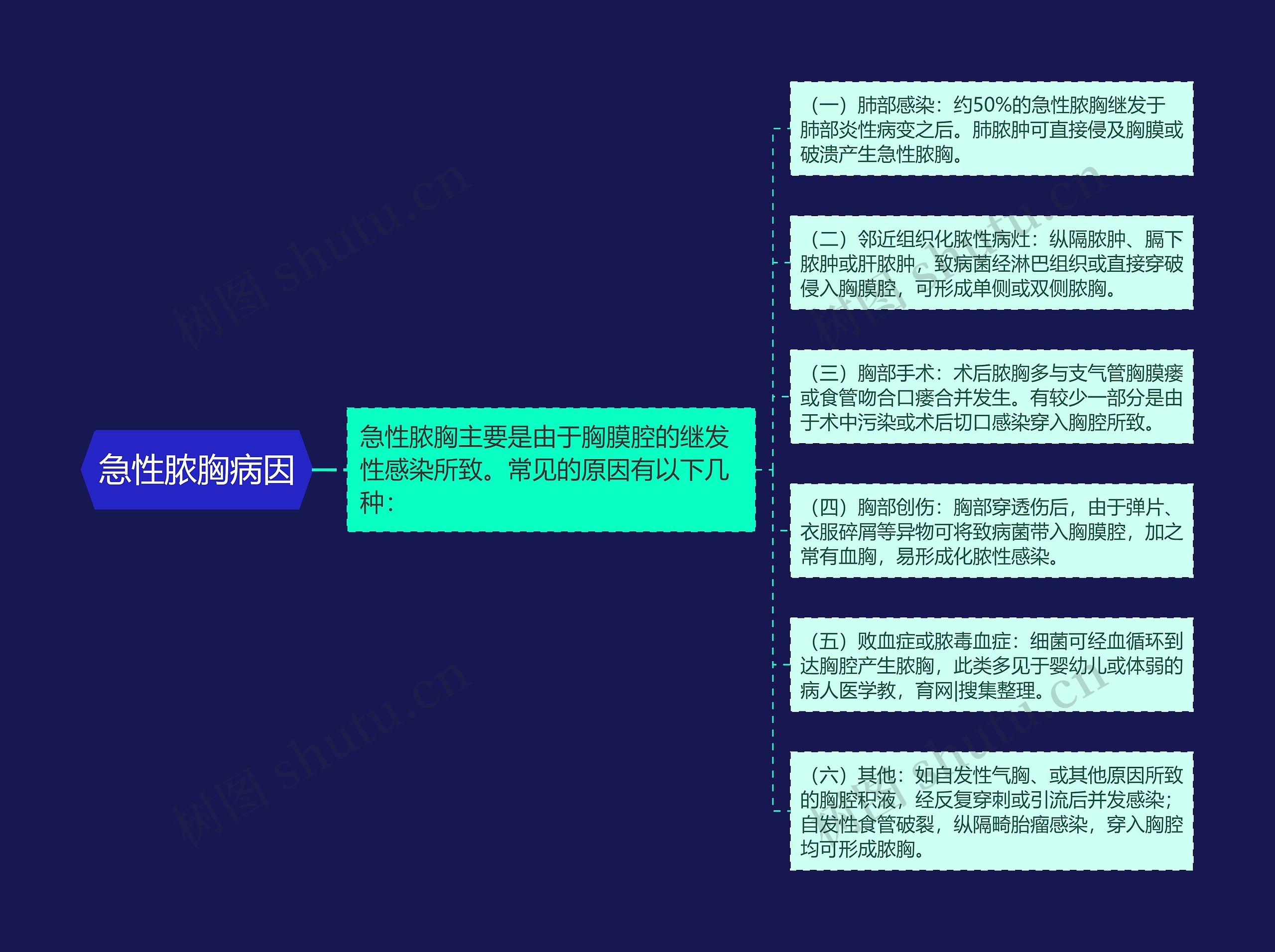 急性脓胸病因 急性脓胸病因