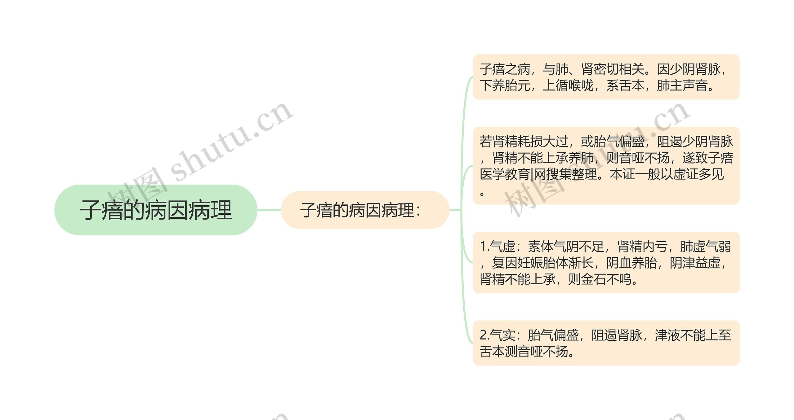 子瘖的病因病理思维导图