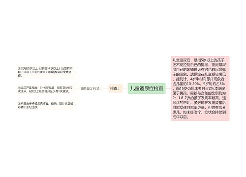 儿童遗尿症检查