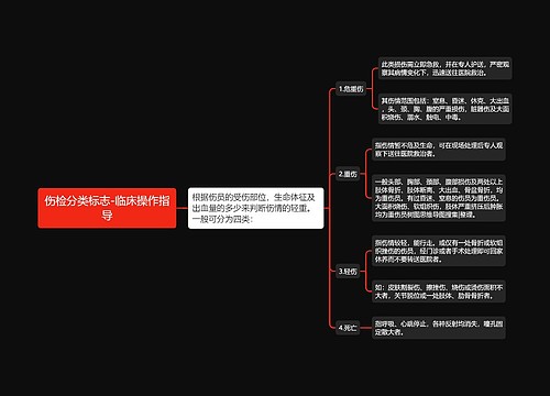 伤检分类标志-临床操作指导