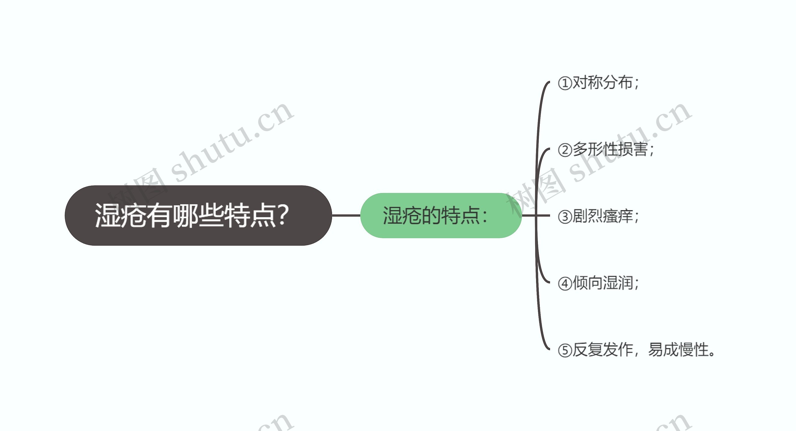 湿疮有哪些特点？思维导图