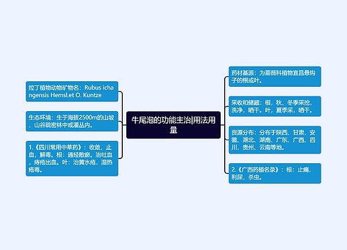 牛尾泡的功能主治|用法用量