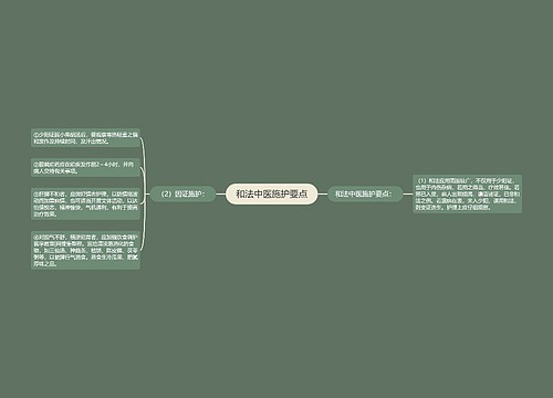 和法中医施护要点