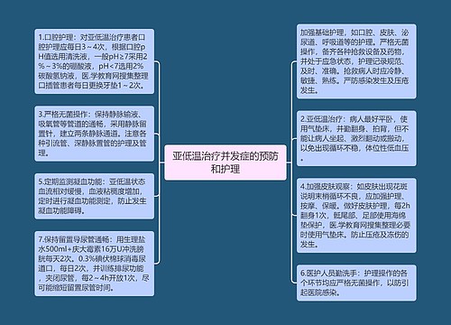 亚低温治疗并发症的预防和护理