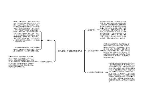 骨折术后恢复期中医护理