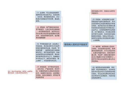 哪些病人暂时还不能拔牙