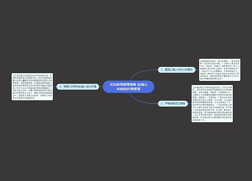 灵活使用管理策略 加强儿科病房护理管理