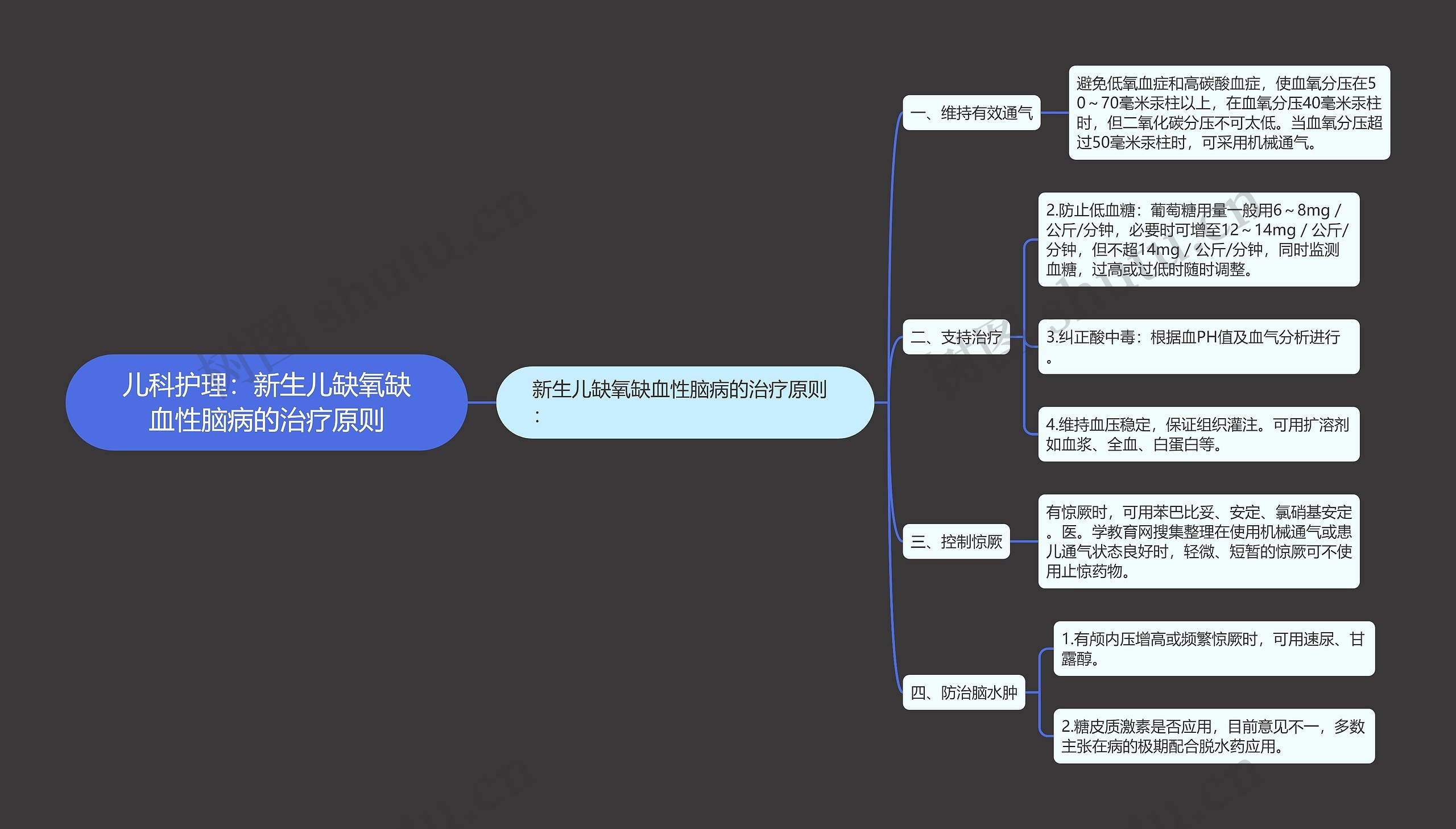 儿科护理:新生儿缺氧缺血性脑病的治疗原则 儿科护理:新生儿缺氧缺血性脑病的治疗原则