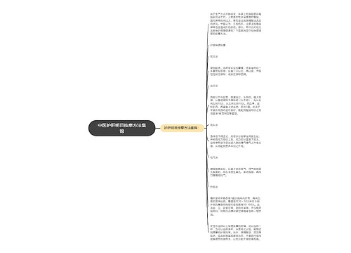 中医护肝明目按摩方法集锦