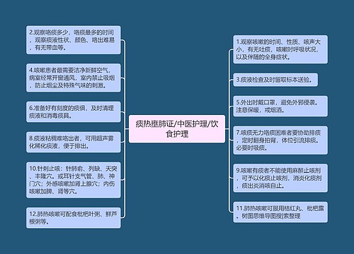 痰热壅肺证/中医护理/饮食护理