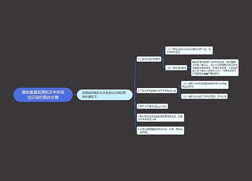 确定垂直距离和正中关系位记录的具体步骤