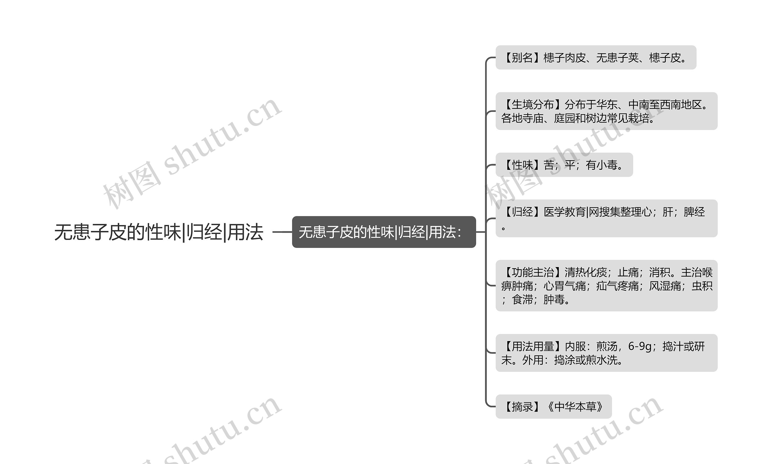 无患子皮的性味|归经|用法