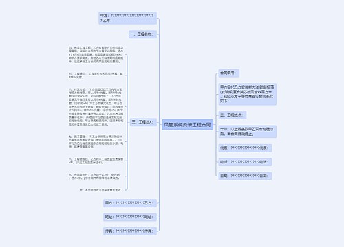 风管系统安装工程合同