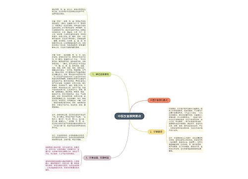 中医饮食原则要点