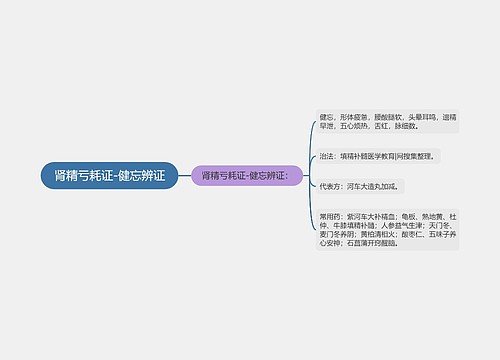 肾精亏耗证-健忘辨证