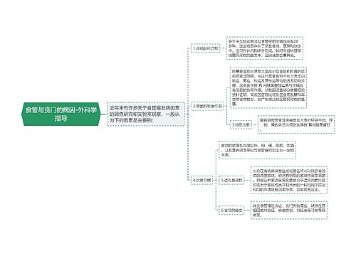 食管与贲门的病因-外科学指导