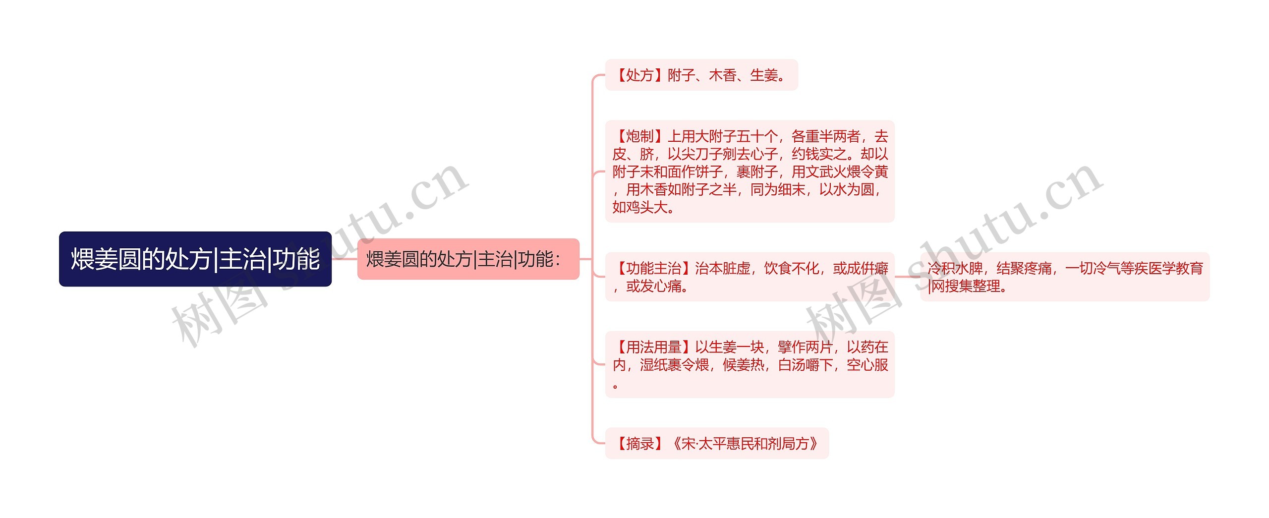 煨姜圆的处方|主治|功能