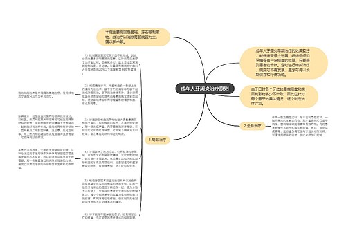 成年人牙周炎治疗原则