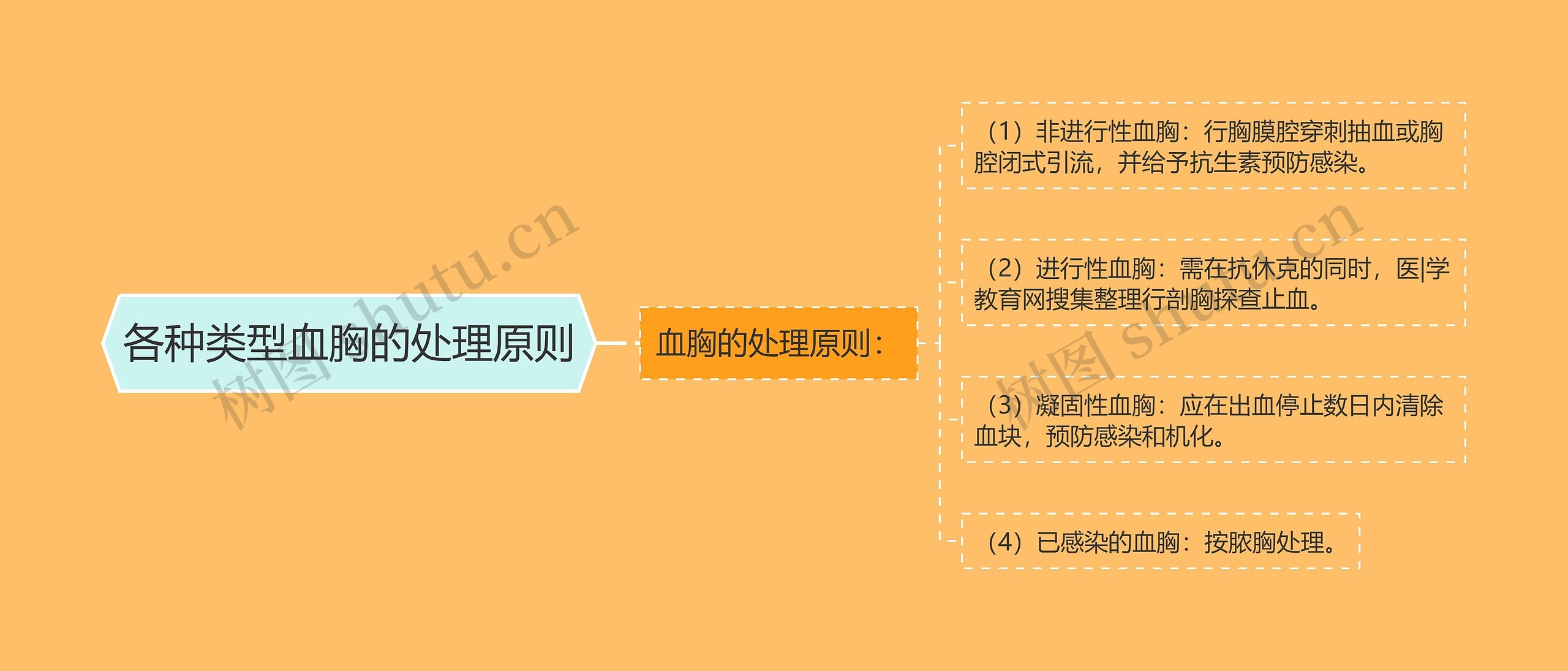各种类型血胸的处理原则 各种类型血胸的处理原则