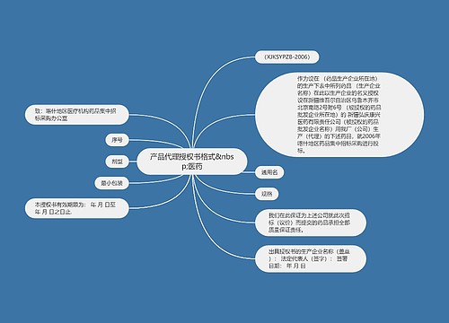 产品代理授权书格式&nbsp;医药