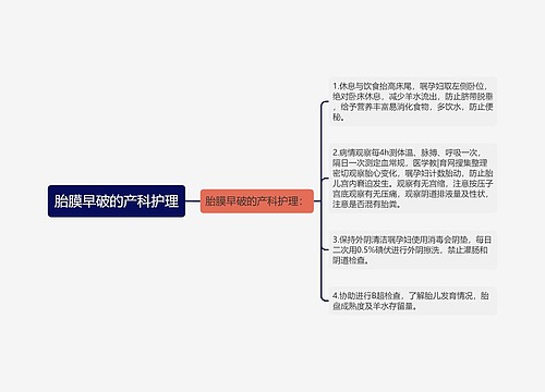 胎膜早破的产科护理