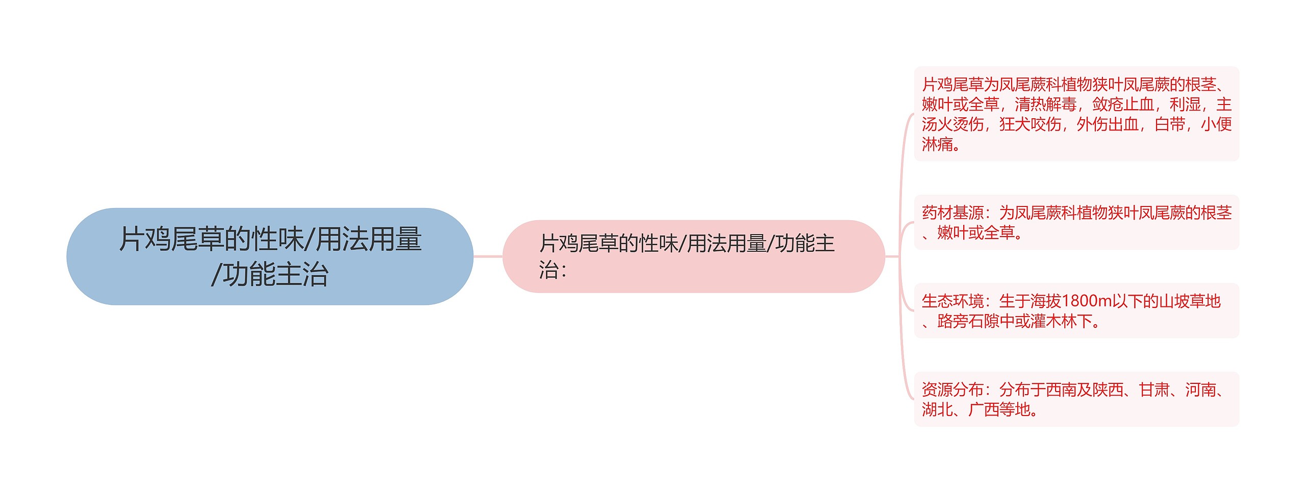 片鸡尾草的性味/用法用量/功能主治