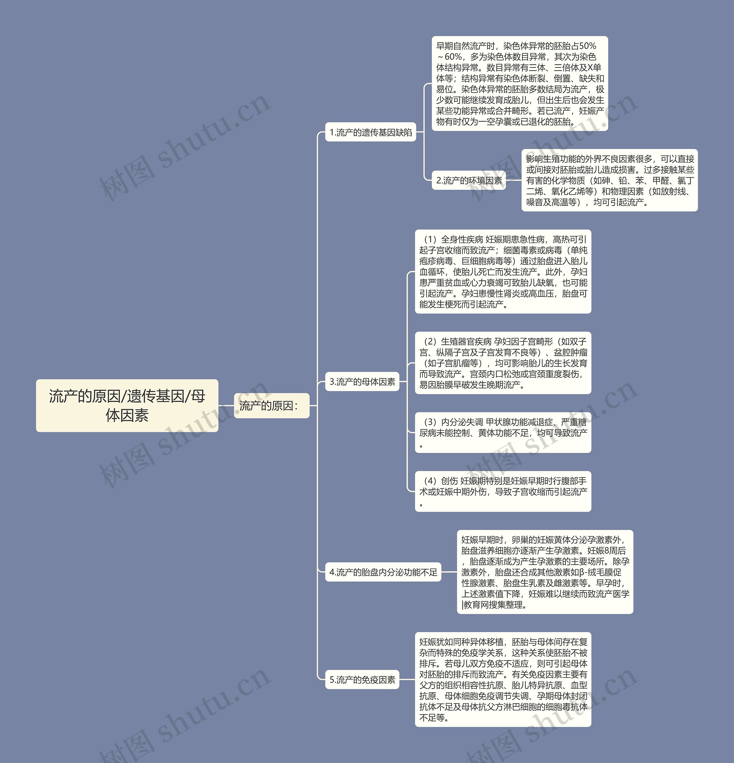 流产的原因/遗传基因/母体因素