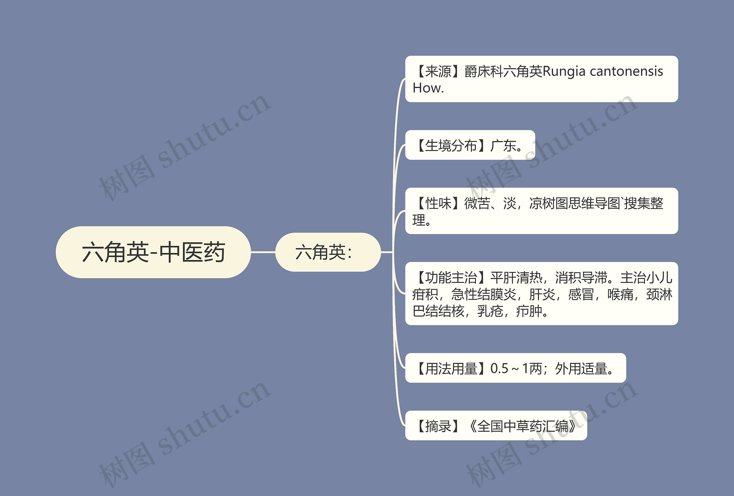 六角英-中医药思维导图