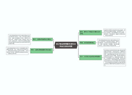 签订物业管理服务委托合同应注意的问题