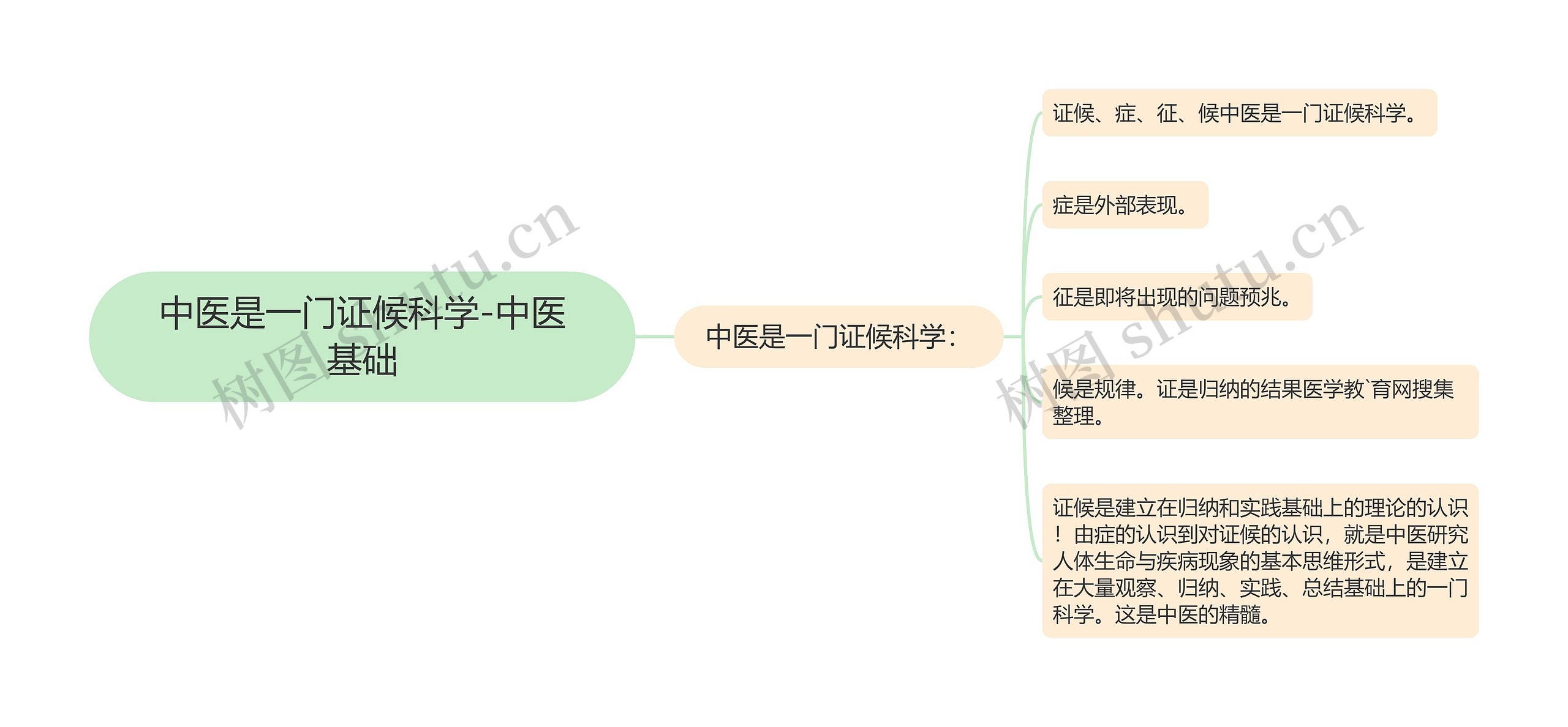 中医是一门证候科学-中医基础思维导图