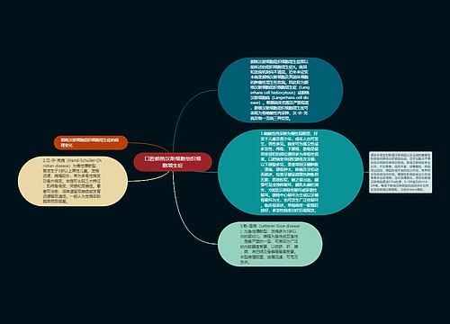 口腔朗格汉斯细胞组织细胞增生症