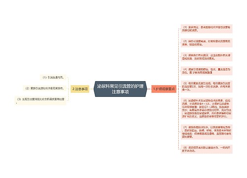 泌尿科常见引流管的护理注意事项