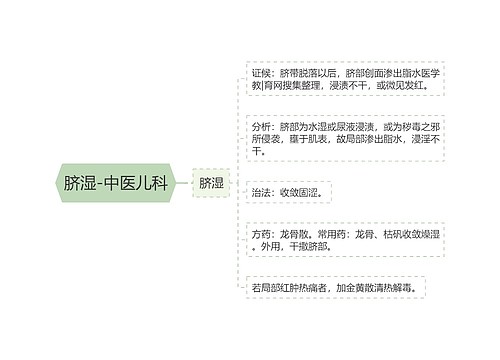 脐湿-中医儿科