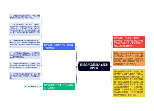 行纪合同及行纪人的权利和义务