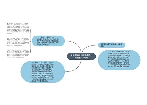 常见传染病-化学消毒法之凝固蛋白消毒剂