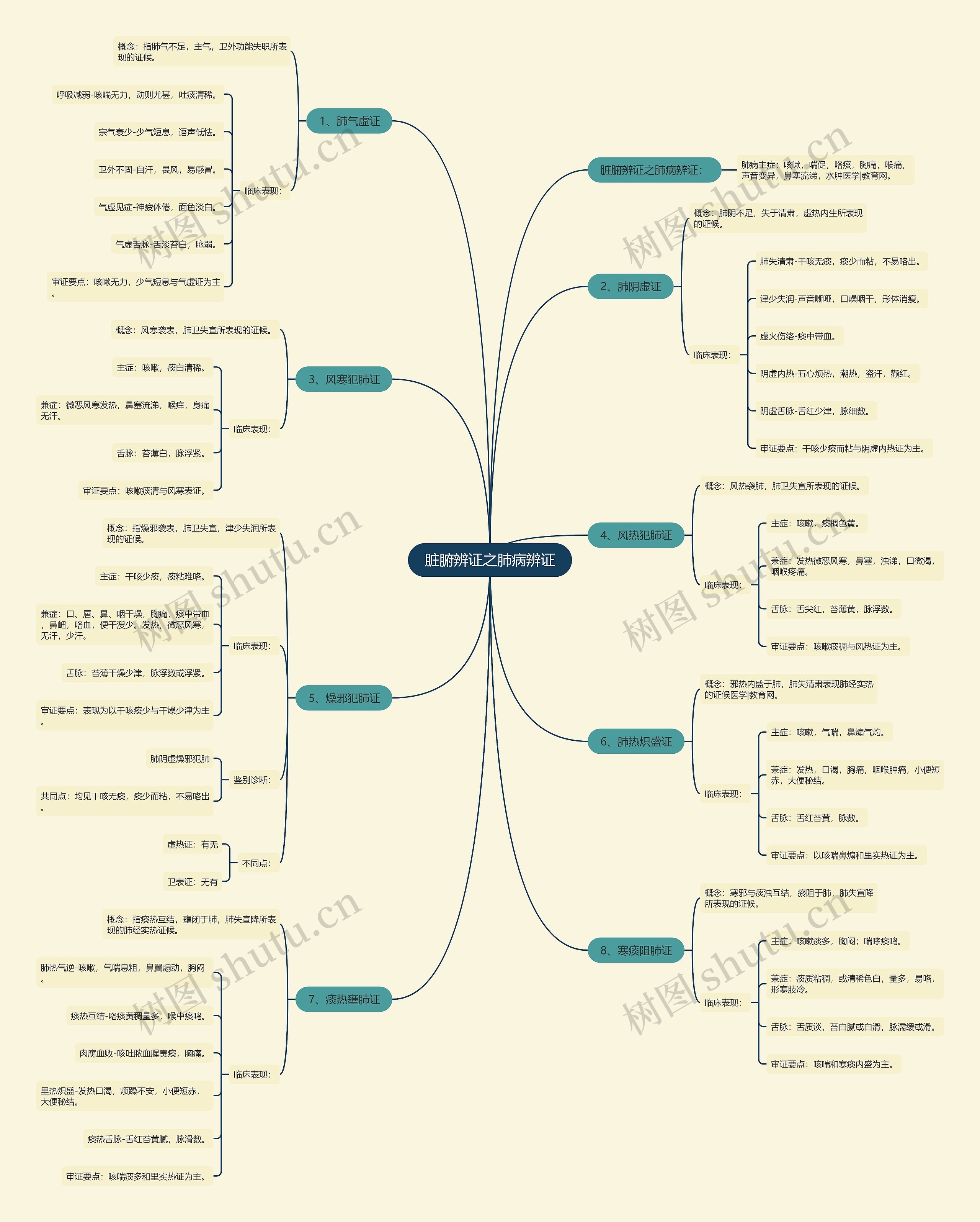 脏腑辨证之肺病辨证 脏腑辨证之肺病辨证