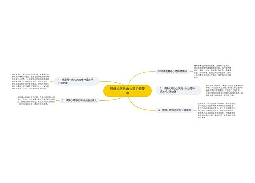 肺结核病患者心理护理要点