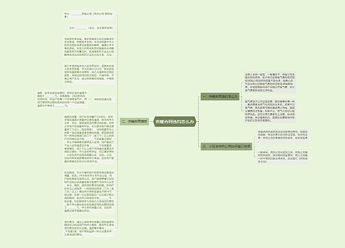 供暖合同违约怎么办