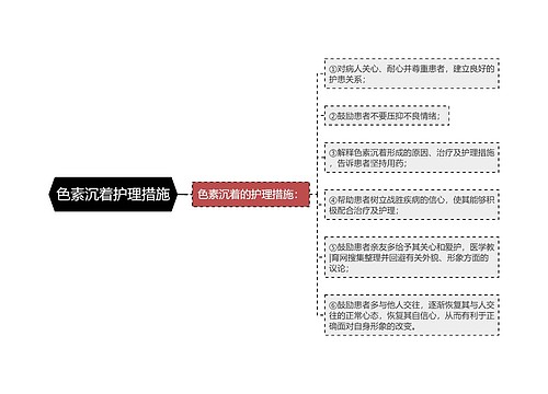 色素沉着护理措施