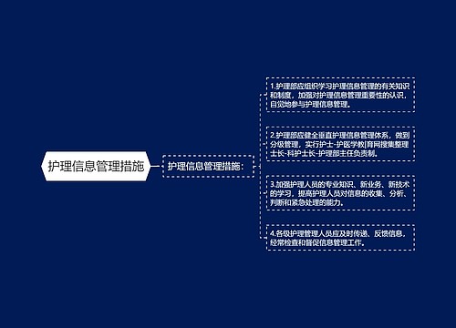 护理信息管理措施