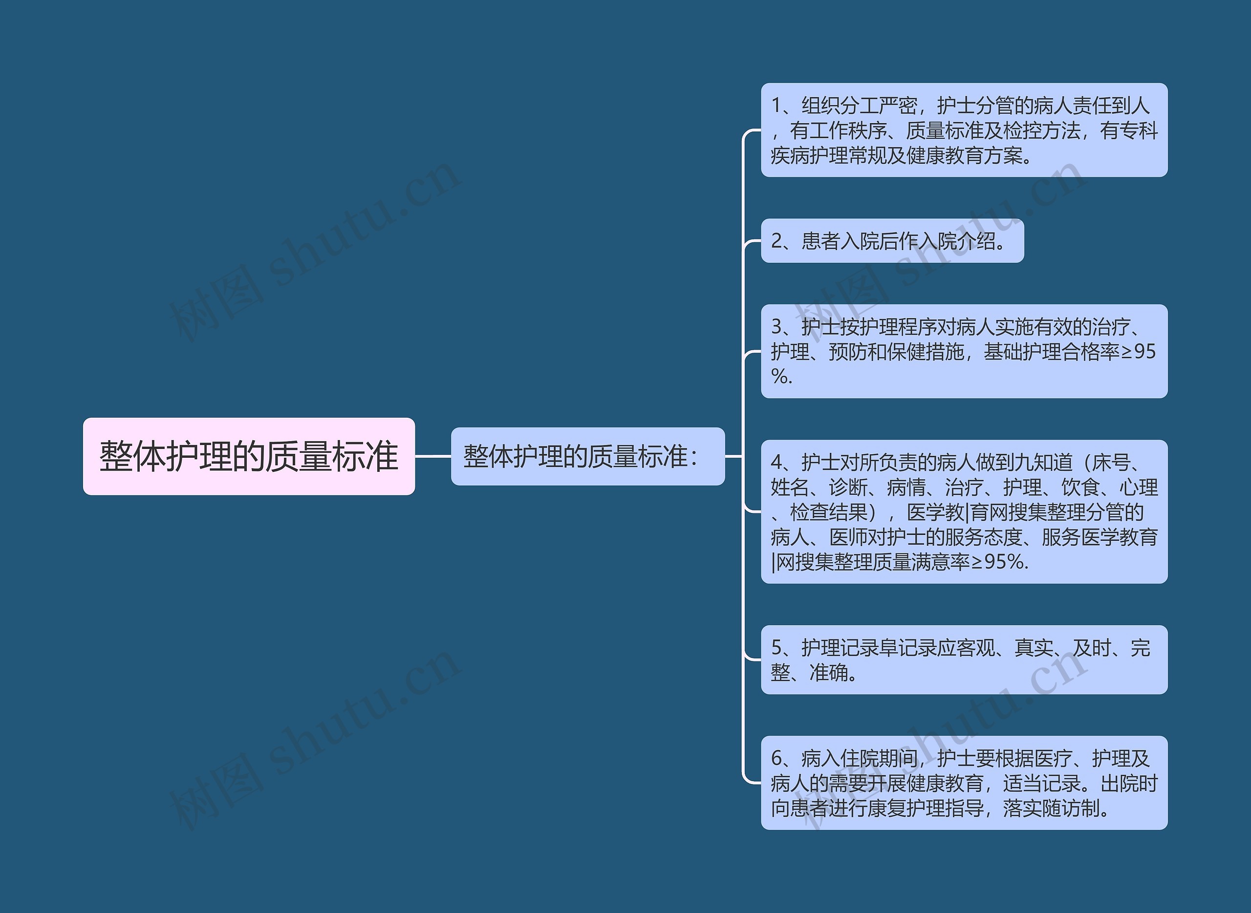 整体护理的质量标准