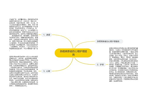 肺癌病患者的心理护理措施