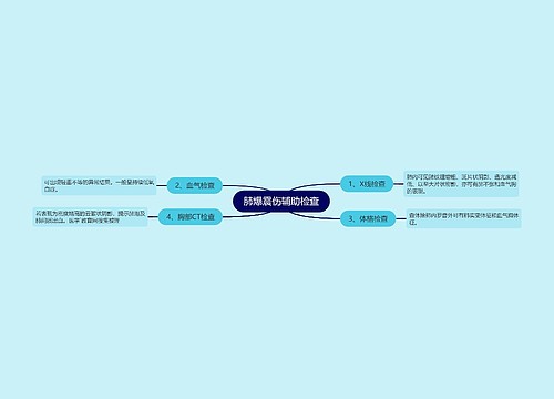 肺爆震伤辅助检查