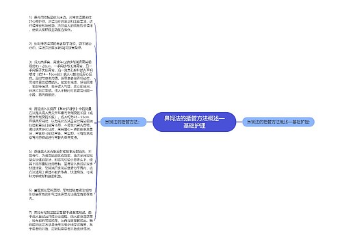 鼻饲法的插管方法概述—基础护理